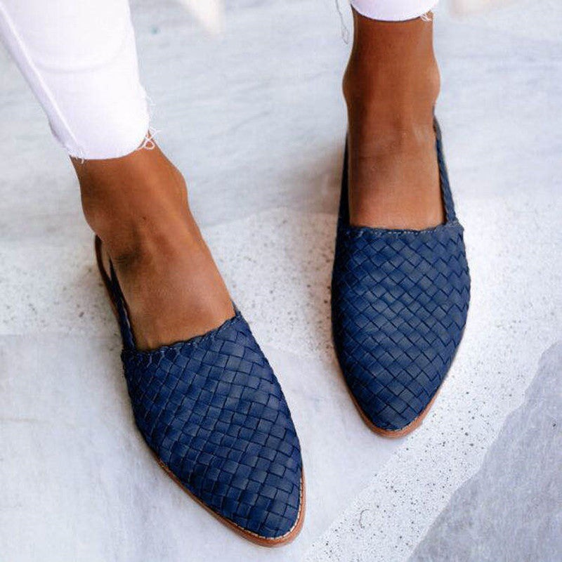 JENICA | Schicke Geflochtene Slingback-Ballerina