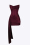Brooklyn - Satin Ärmelloses Elegance Damen Minikleid