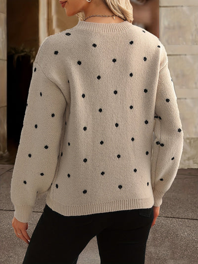 Zara Polka Dot Pullover - Lässig und stylisch für Frauen im Herbst und Winter