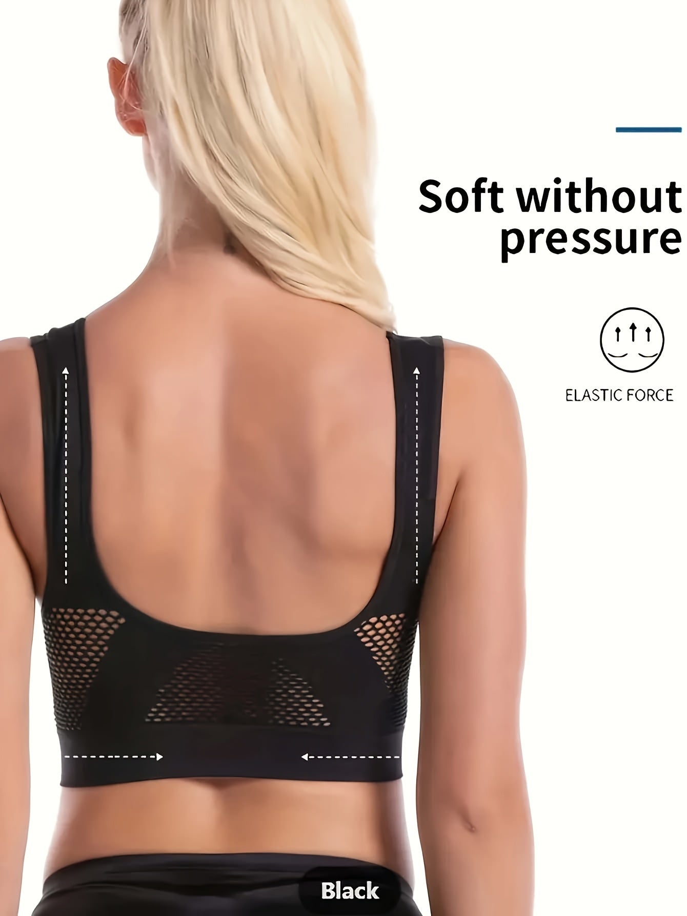 Soutien-gorge de sport rembourré sans couture en EVA pour femmes - Matériau respirant