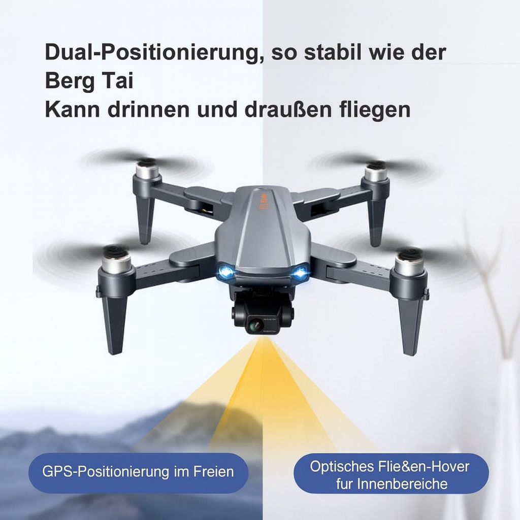 RG109 Pro Drohne – 8K HD-Drohne mit Doppelkamera, GPS und bürstenlosen Motoren