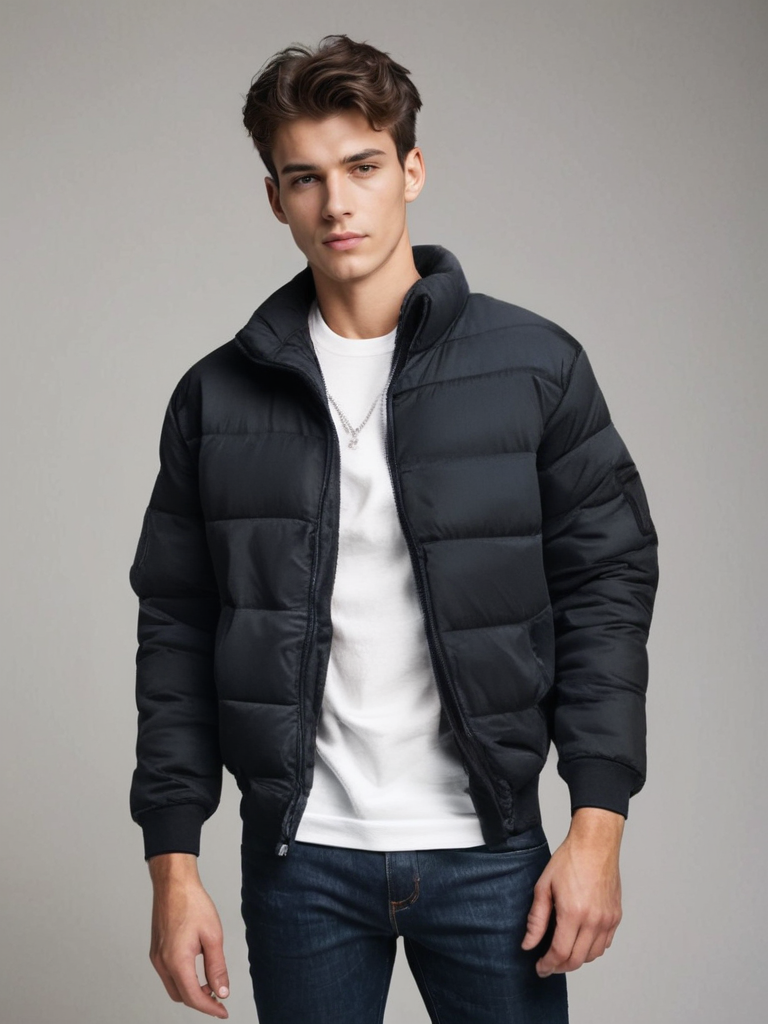 Light down jacket for men - warm, fashionable, and functional