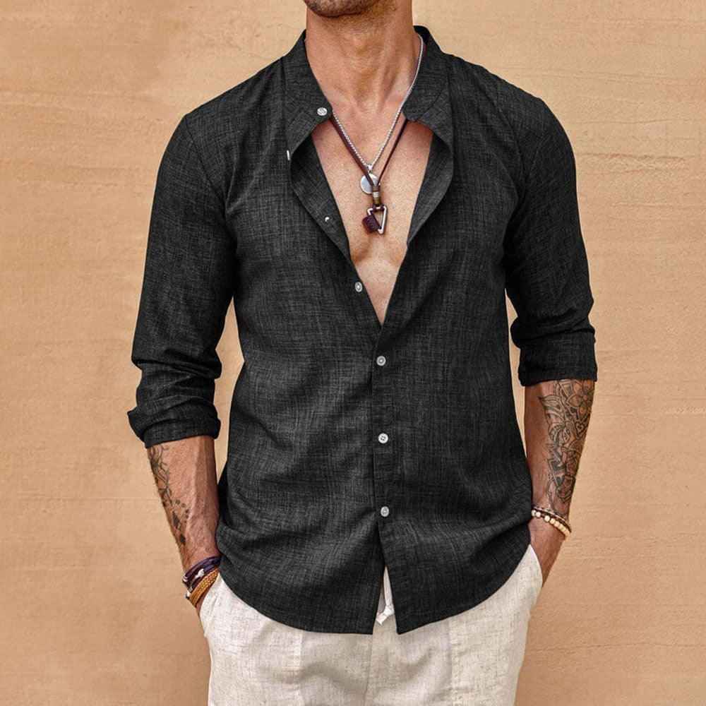 Eberhard | Camicia in lino e cotone senza sforzo