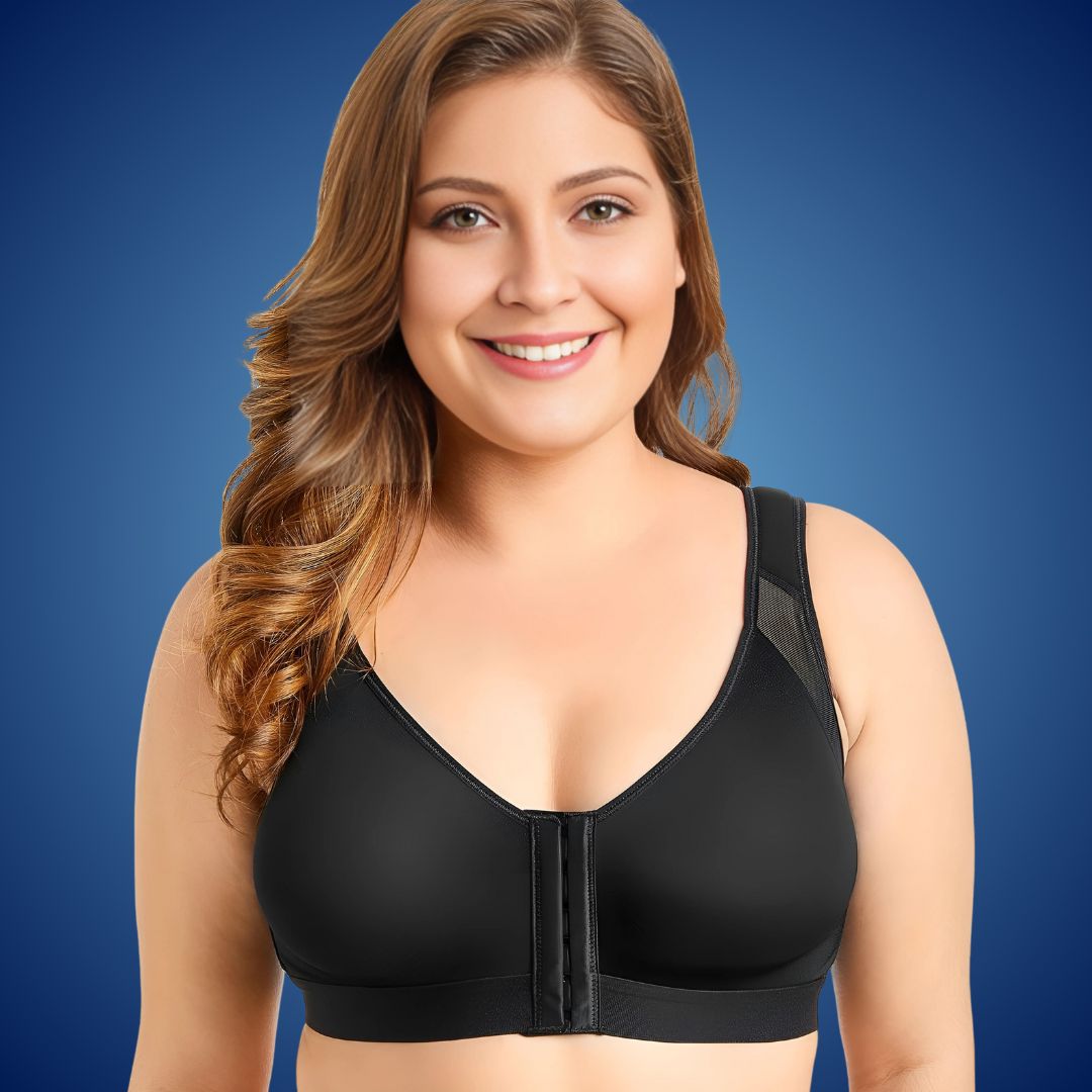 Corrector de postura PosturaFlex sin aros para mujer | Cómodo sujetador sin aros - Sujetador con soporte y sin varillas - Mejora la postura