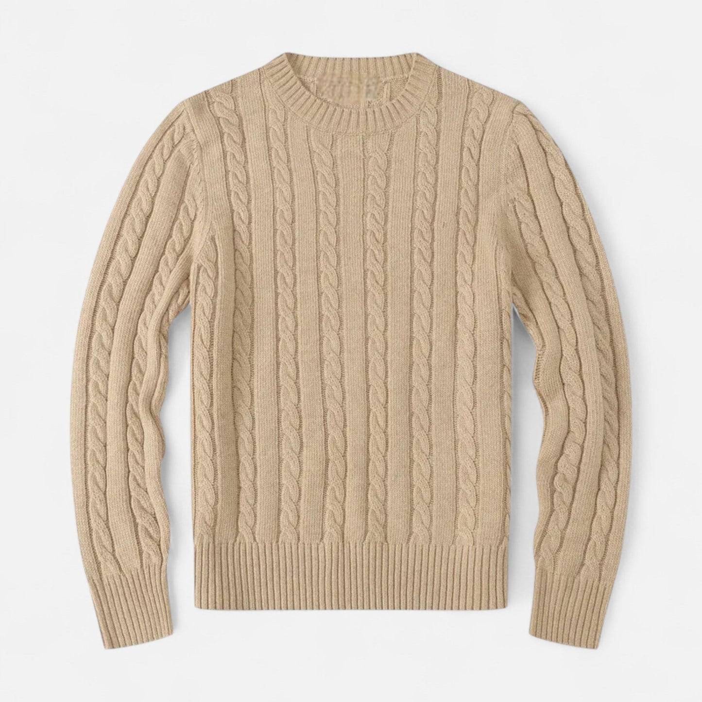 Ανδρικό βαμβακερό πλεκτό πουλόβερ – Διαχρονικός στρογγυλός λαιμός με μοντέρνα κομψότητα