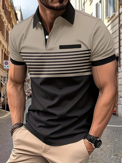 Louis｜Gestreiftes Sommer-Poloshirt für Männer