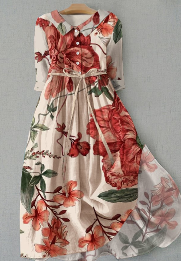 Ilse - Vintage-Blumenkleid