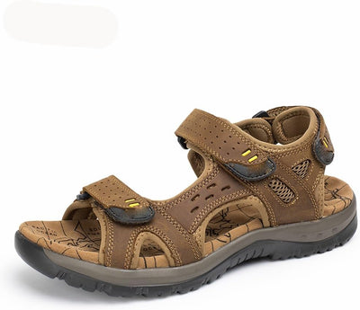 Herrensandalen aus Leder - bequeme Sommersandalen für den Strand