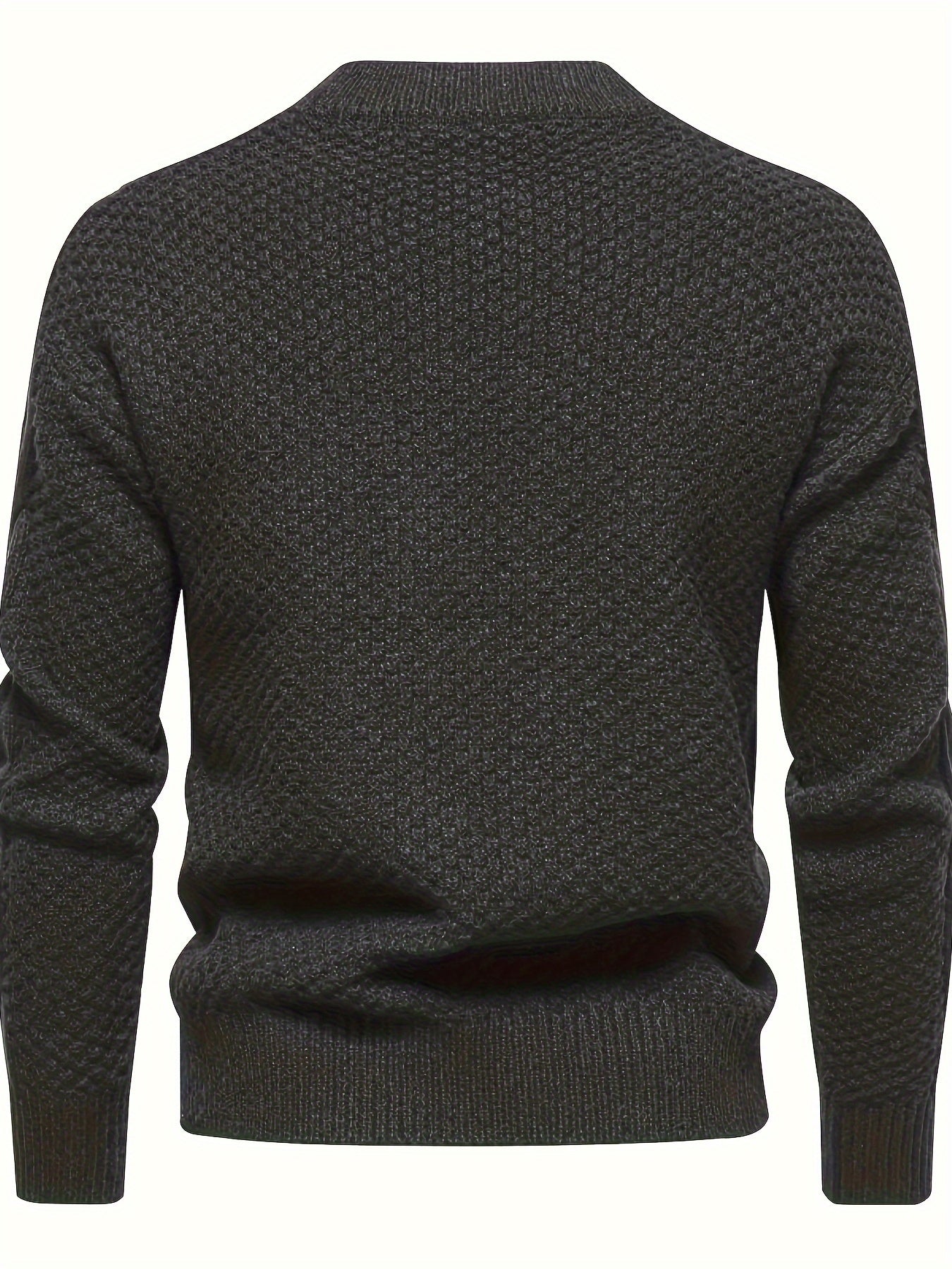 Pull en tricot uni pour homme, pull vintage
