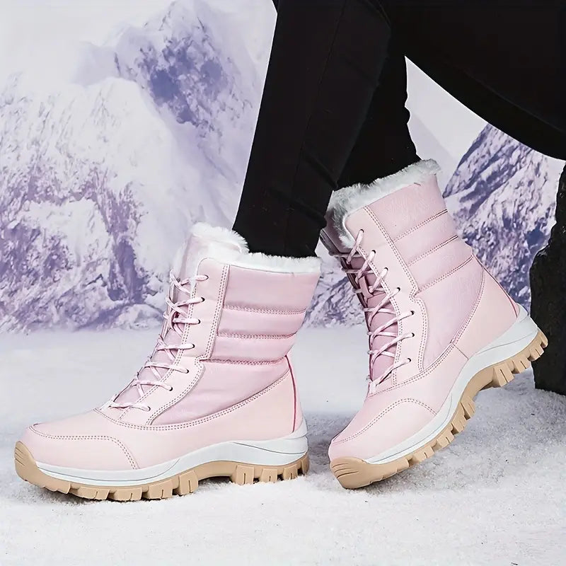 Wasserdichte Snowboots für Frauen - isolierte Winterstiefel mit rutschfester Sohle