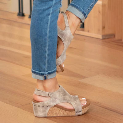 Orthopädische Ledersandalen mit extra Halt für Frauen