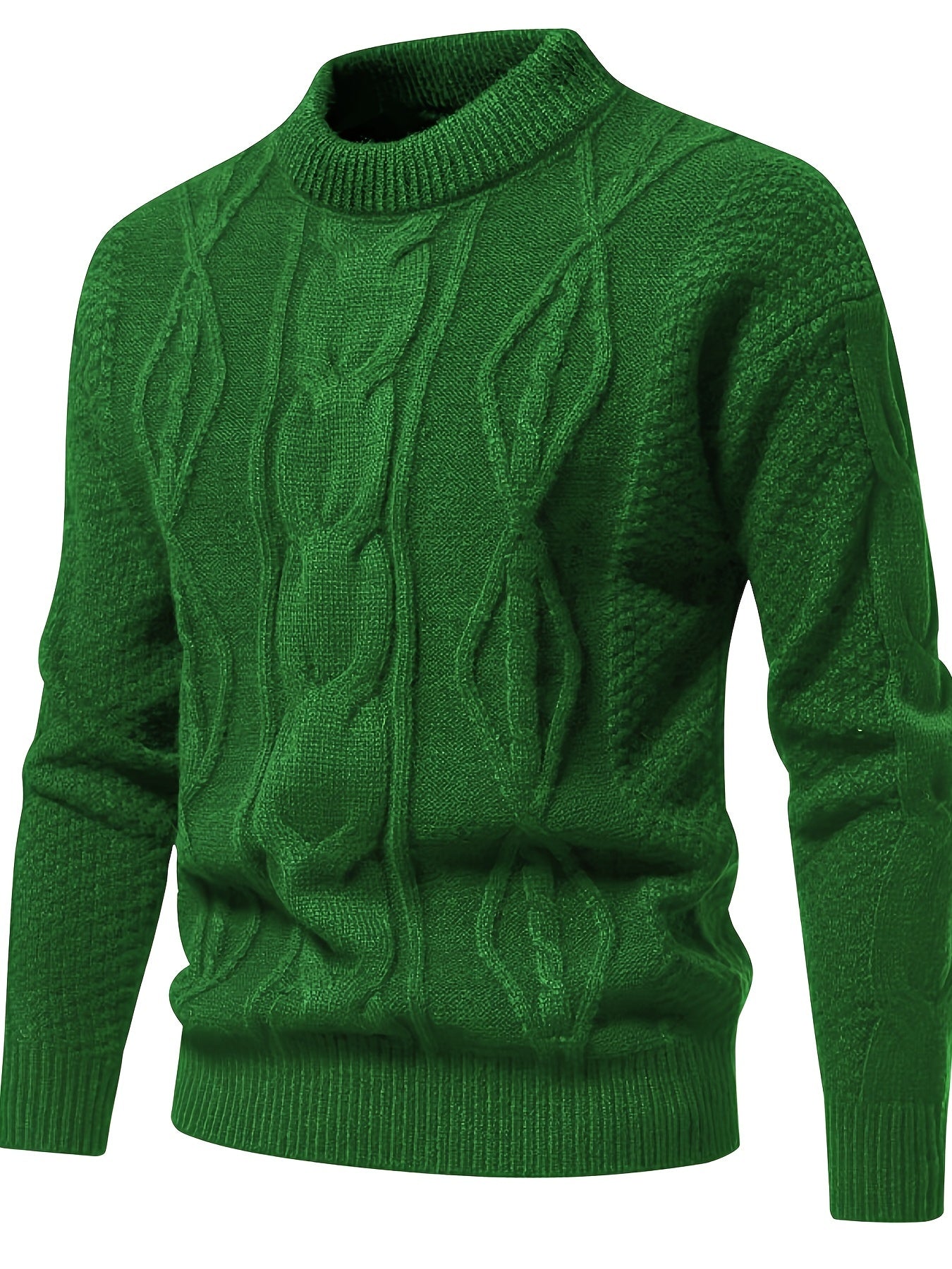 Pull en tricot uni pour homme, pull vintage