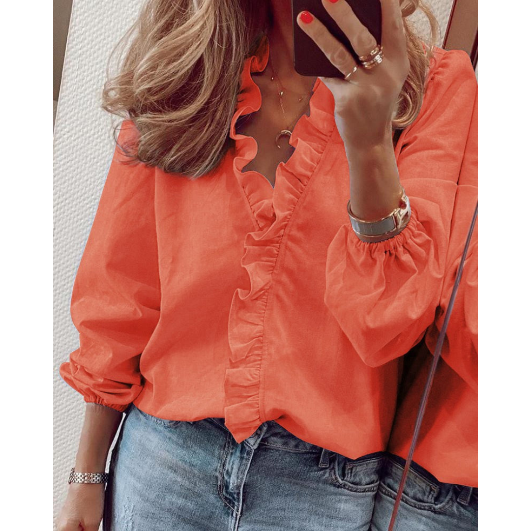 Camillea | Elegante Bluse Damen | Puffärmelig