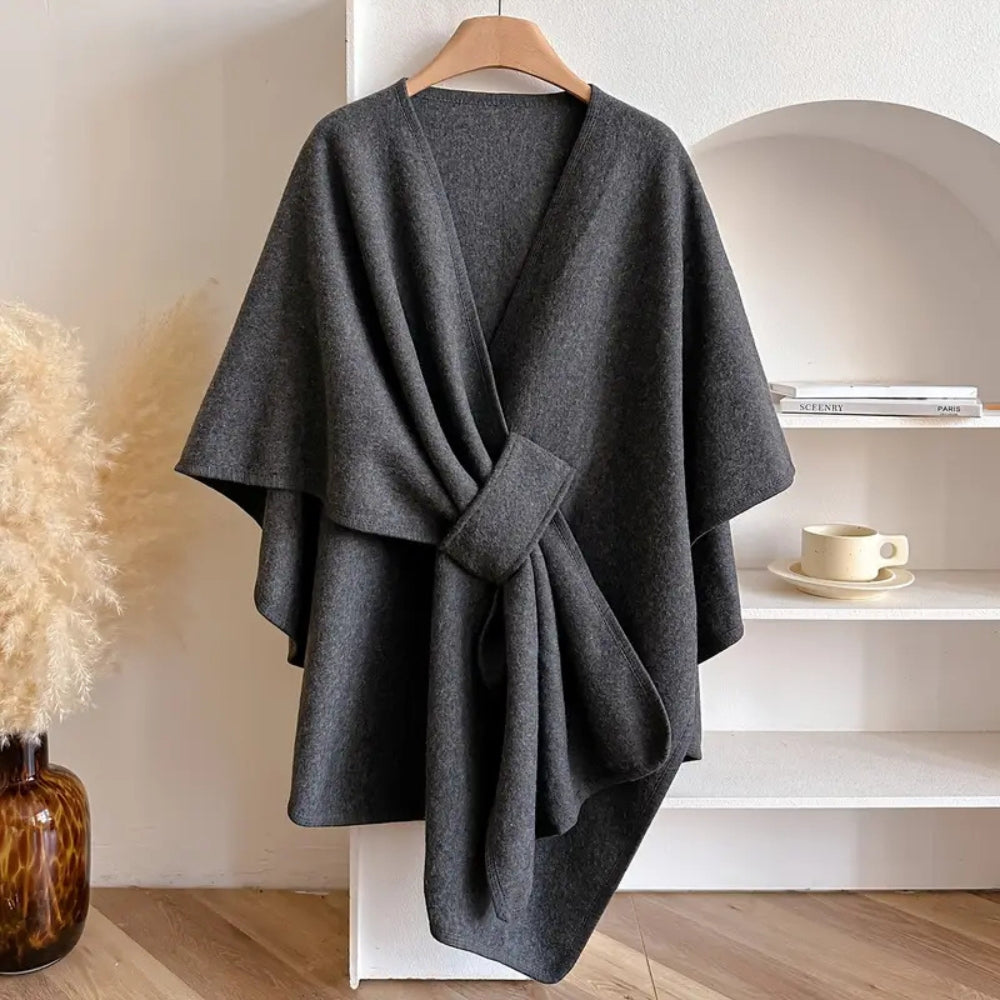 Luxuriöse Windjacke mit eleganter Drapierung