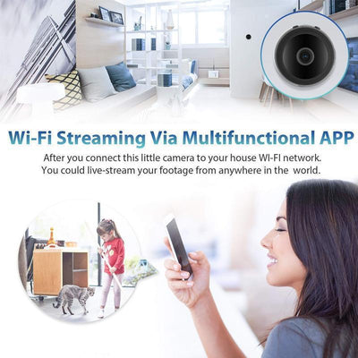 MiniVision | 1080p Magnetische WiFi Mini Kamera - Tragbare HD Sicherheitskamera mit Nachtsicht