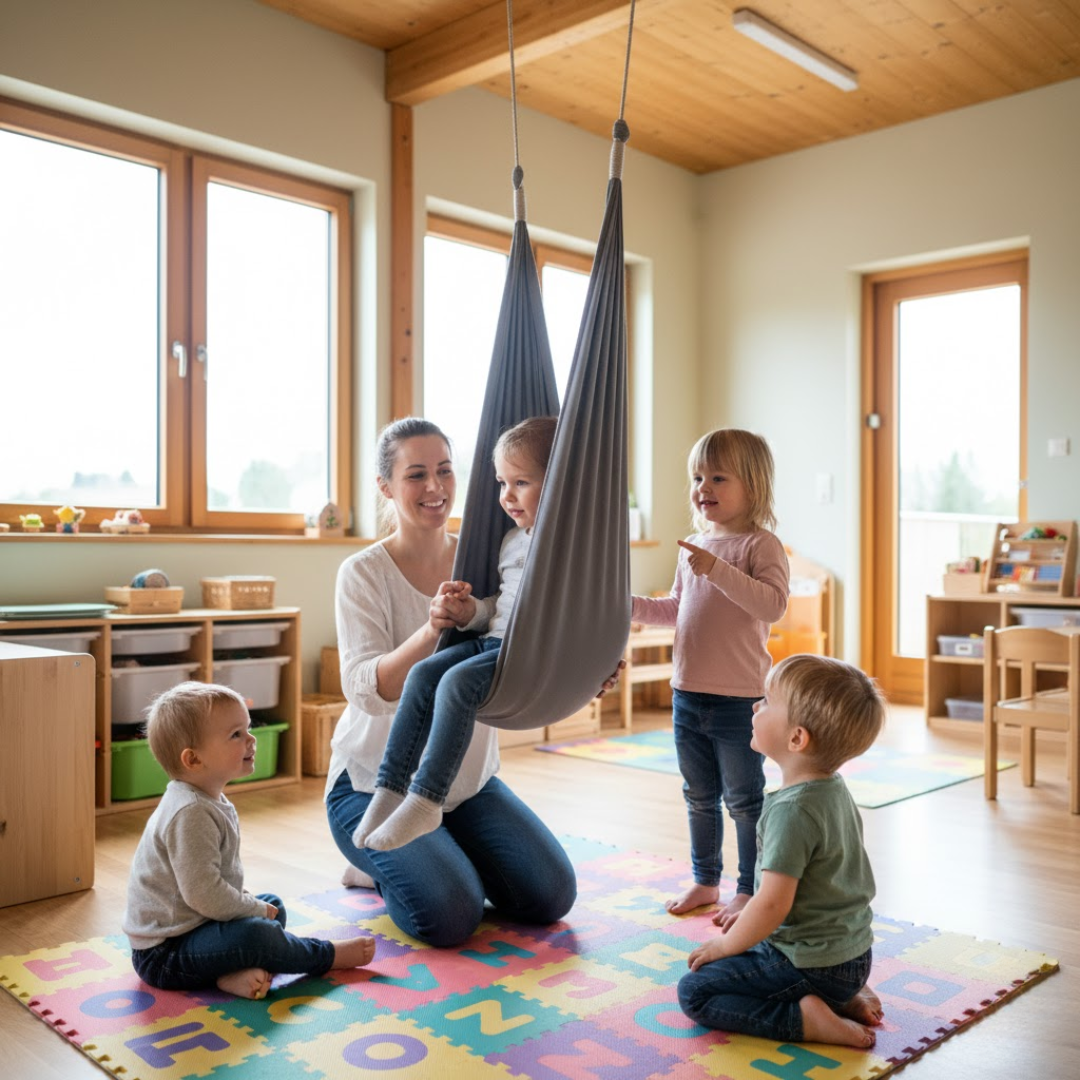 TherapySwing | Balançoire sensorielle apaisante pour enfants et besoins particuliers