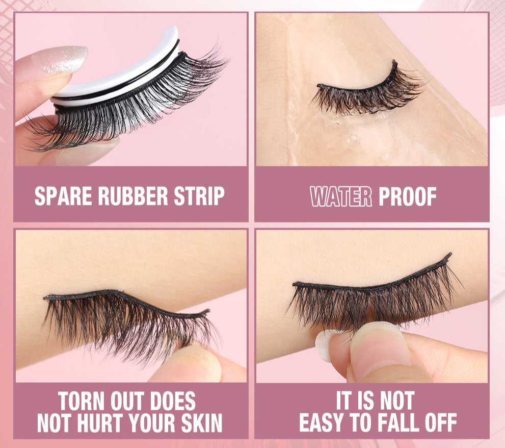 Ciglia autoadesive riutilizzabili