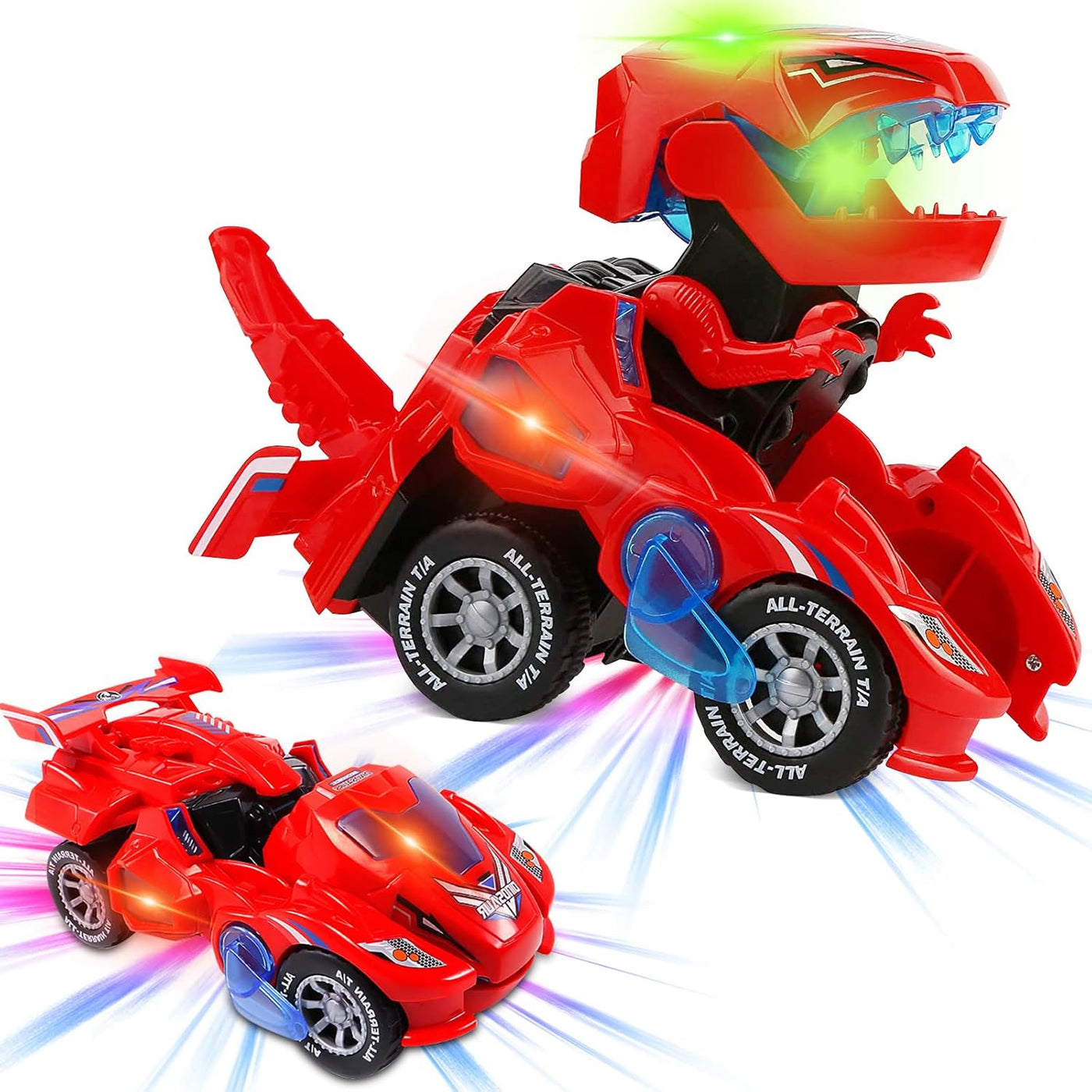 Coche de dinosaurio LED