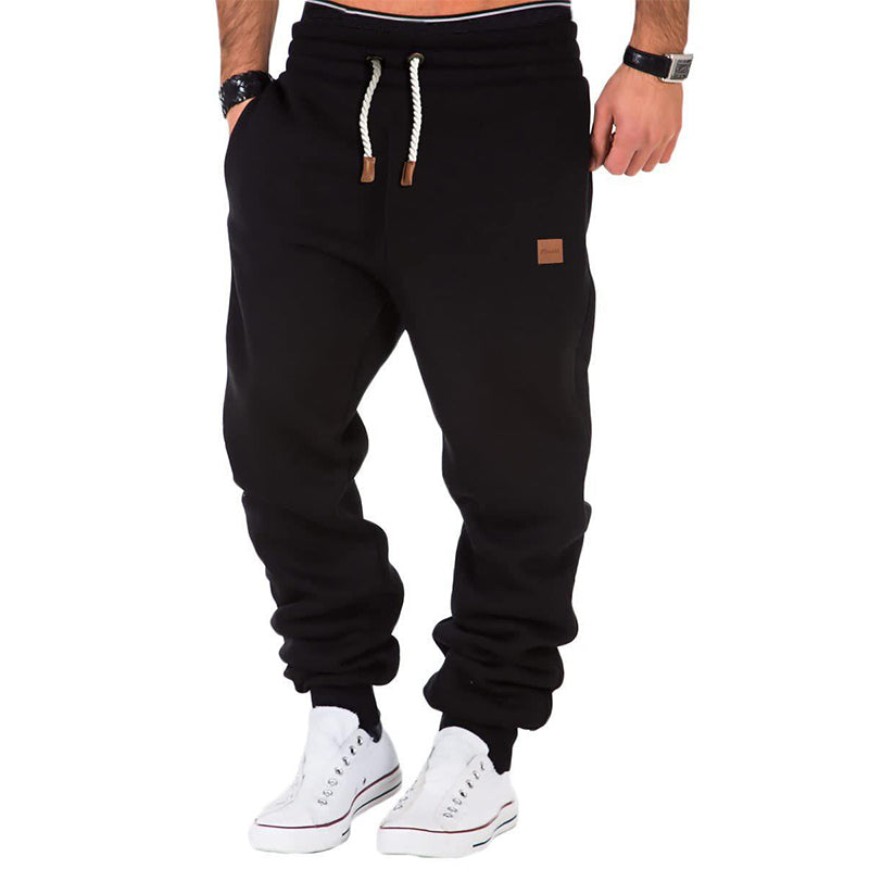 Max Comfort | Solid Color Men's Sweatpants with Drawstring and Elastic Waistband