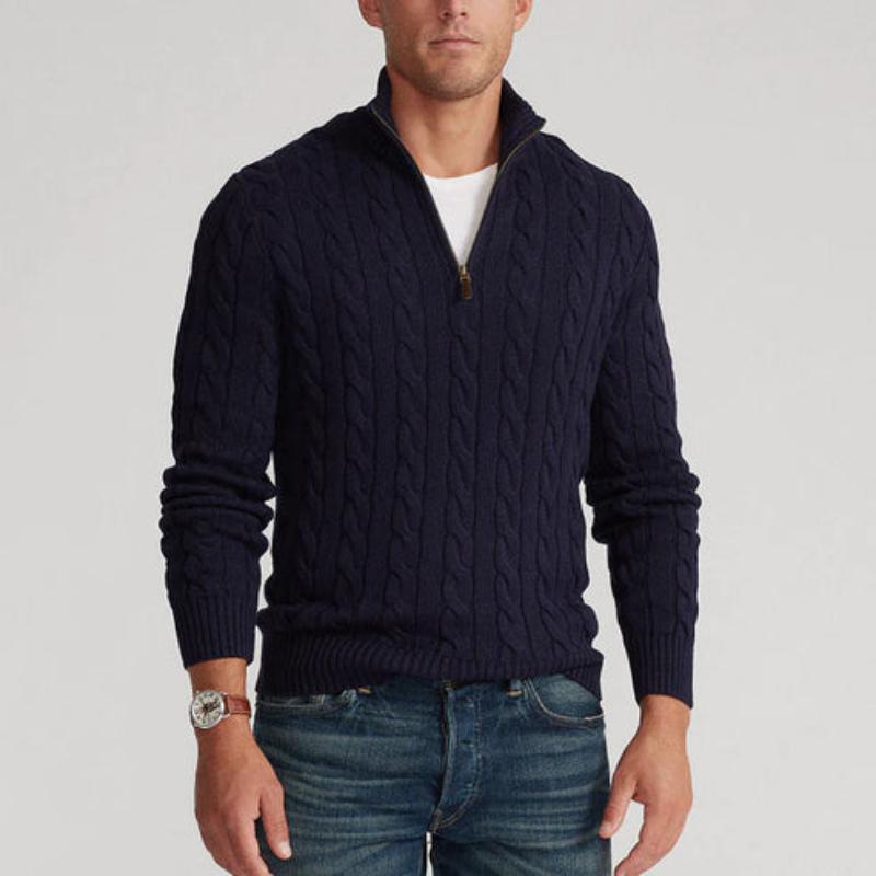 Stylischer Old Money Half Zip Pullover