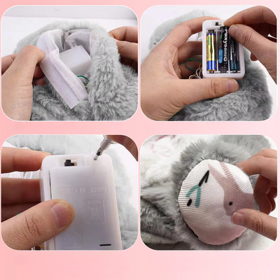 Juguete de peluche con música relajante y movimiento de respiración.