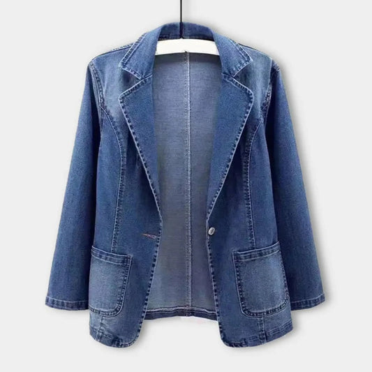 Femmes Blazer Denim | Style Moderne