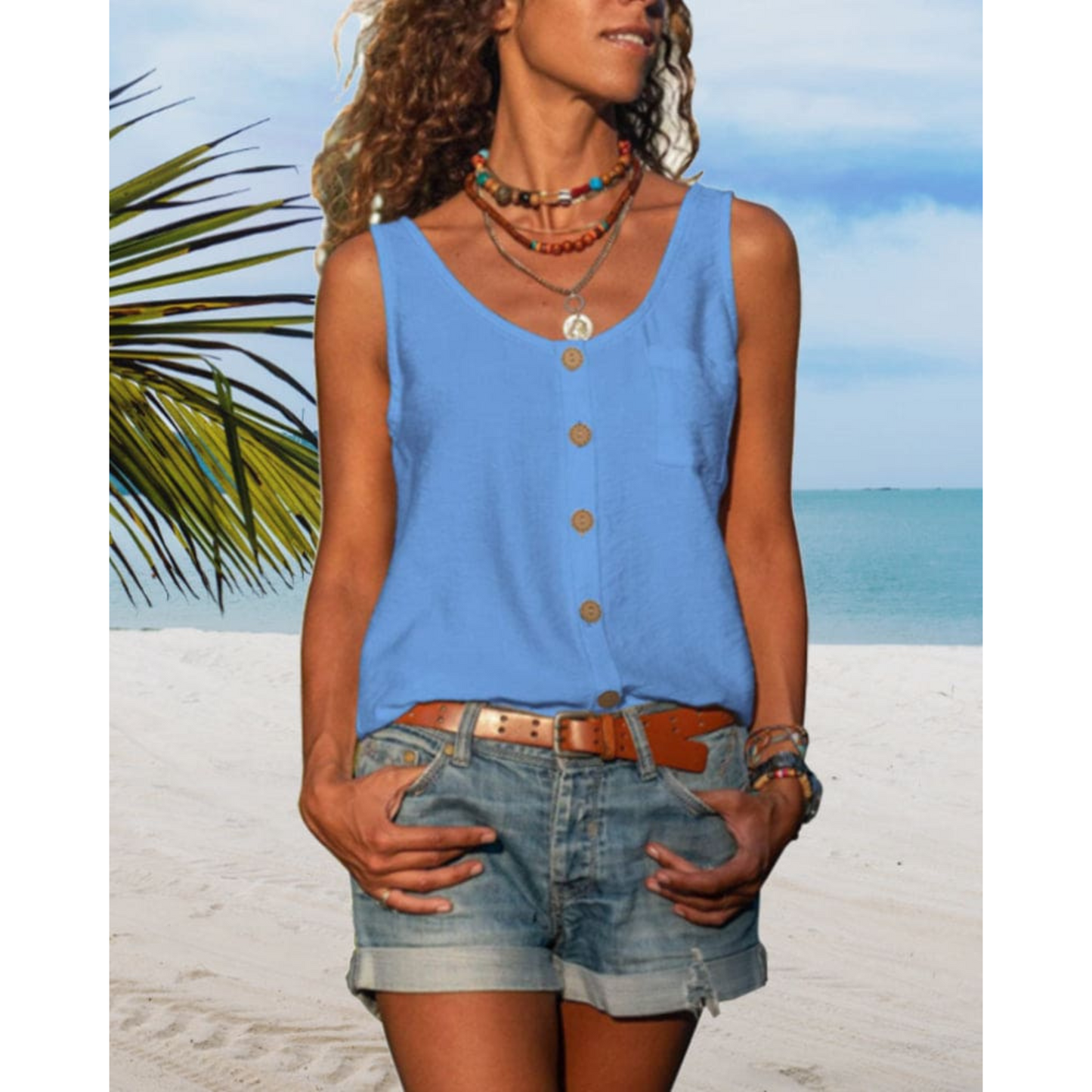 Armance | Top para mujer | Corte holgado y escote en V