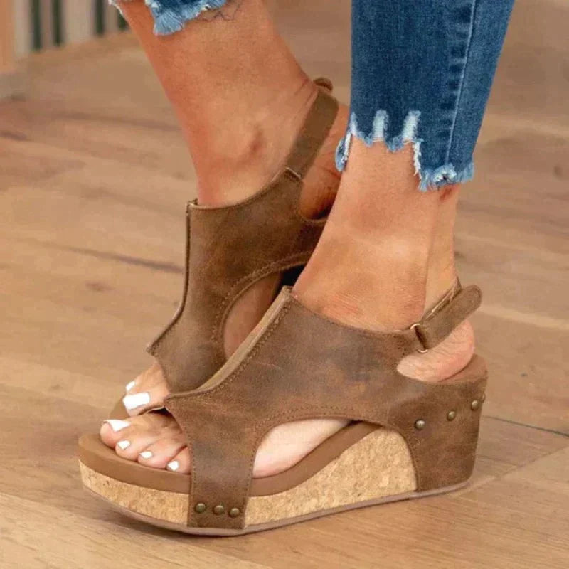 Damenschuhe Lederschuh mit orthopädischer Unterstützung