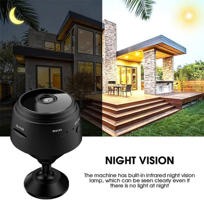 Minicámara espía Eyecam: cámara compacta de seguridad con Wi-Fi para interiores 