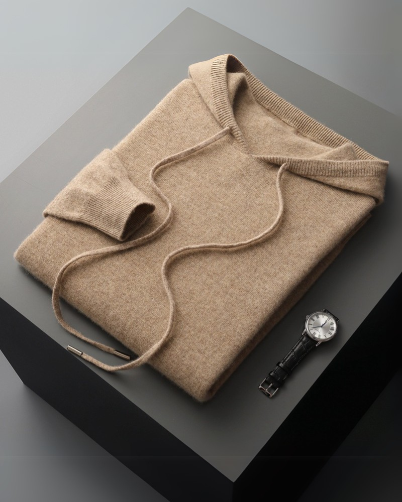 Hoodie made of 100% cashmere