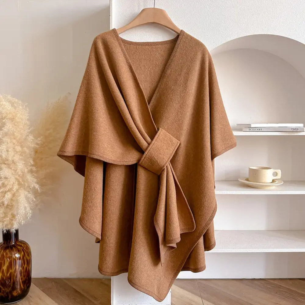 Luxuriöse Windjacke mit eleganter Drapierung