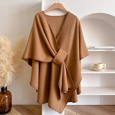 Luxuriöse Windjacke mit eleganter Drapierung