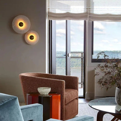 Moderne schwarze Wandleuchte CliffGlow - Moderne Wandleuchte aus Metall