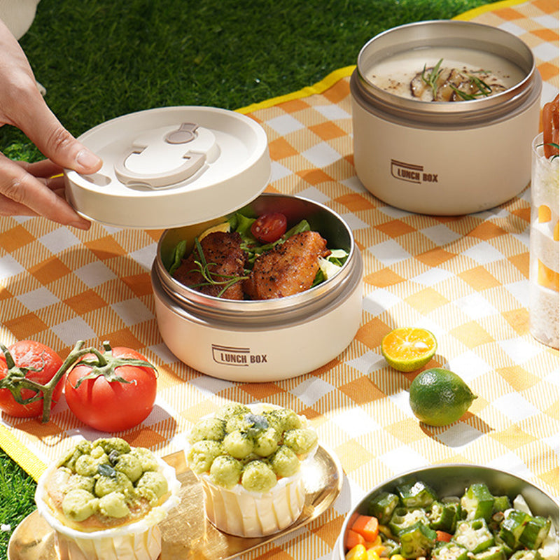 Lunch Box Contenitore per alimenti isolato in acciaio inox