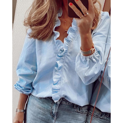 Camillea | Elegante Bluse Damen | Puffärmelig