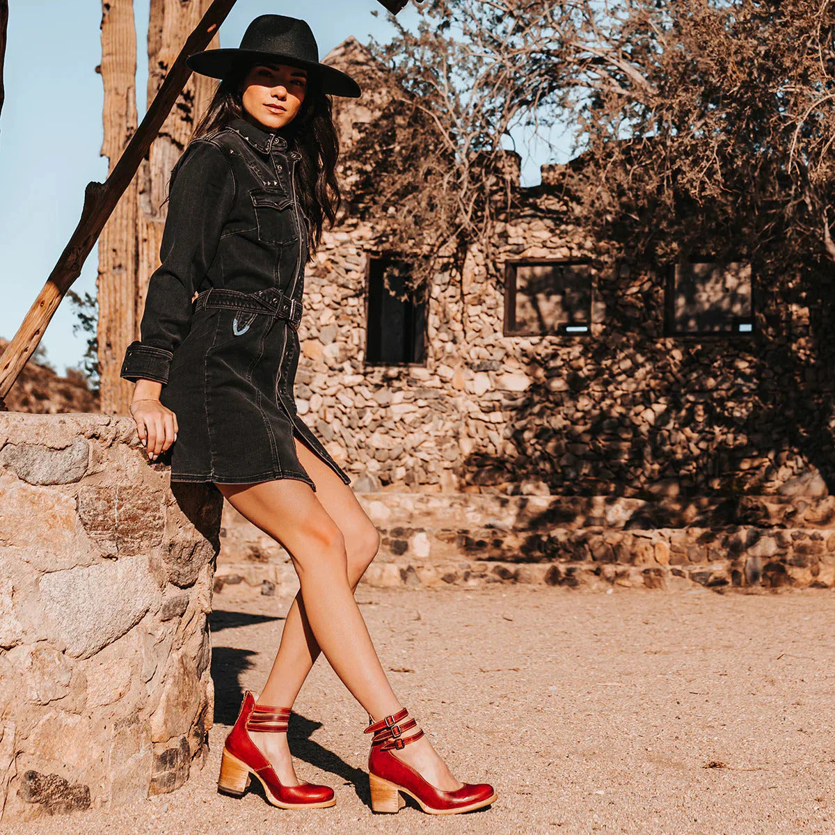 Wooden Walk - Edle High Heels