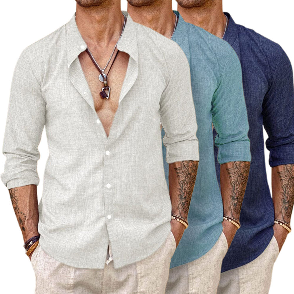 Eberhard | Camicia in lino e cotone senza sforzo