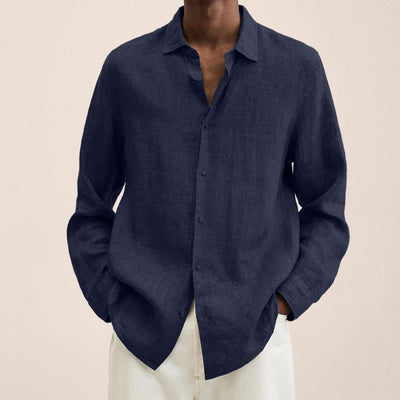 Elegantes natürliche Texturhemd für Herren - Albert