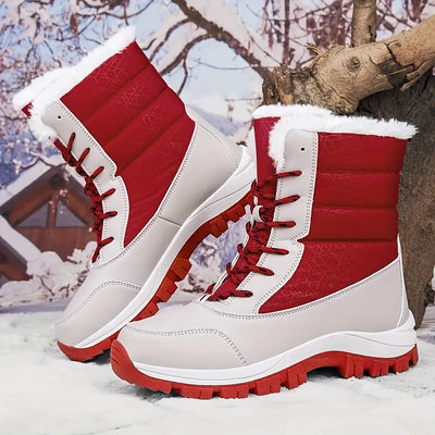 Wasserdichte Snowboots für Frauen - isolierte Winterstiefel mit rutschfester Sohle
