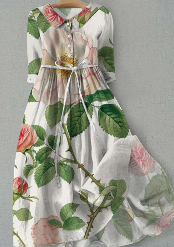 Ilse - Vintage-Blumenkleid