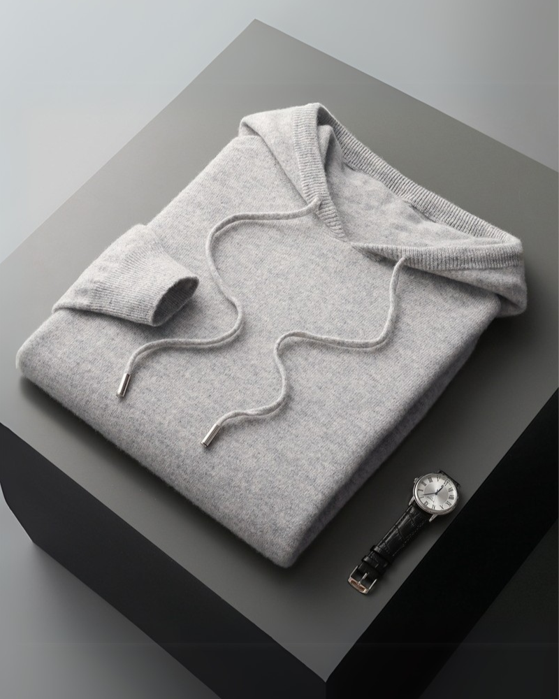 Hoodie made of 100% cashmere