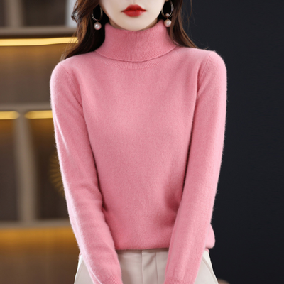 Luxe Kaschmir Damen Rollkragenpullover - Elena
