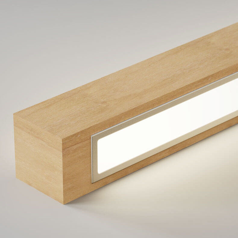 Apliques de pared Lámpara LED minimalista de madera