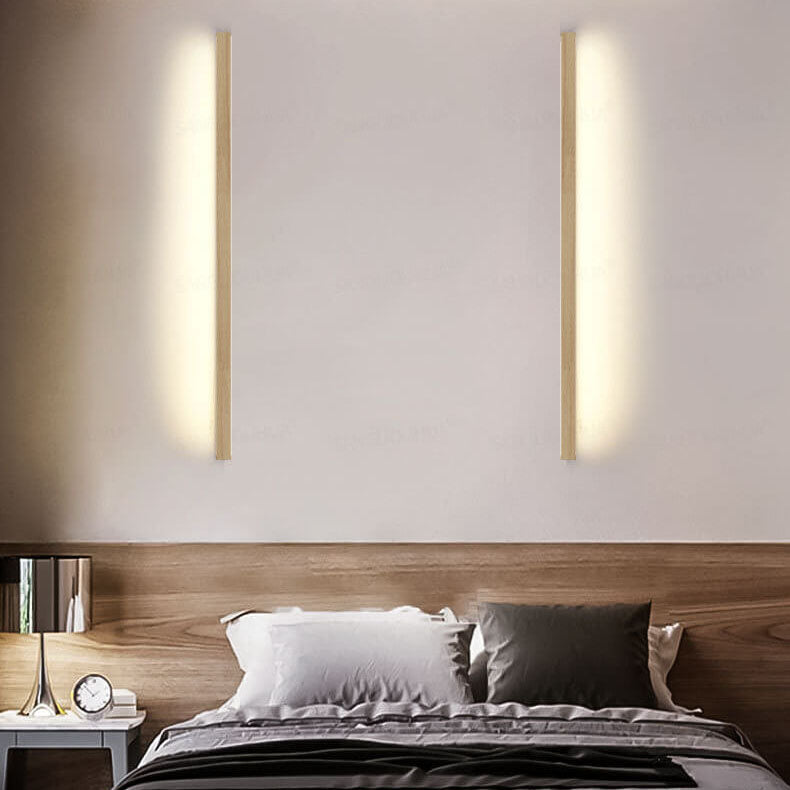 Apliques de pared Lámpara LED minimalista de madera