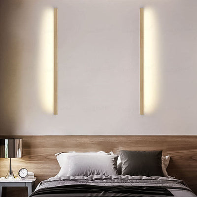 Apliques de pared Lámpara LED minimalista de madera