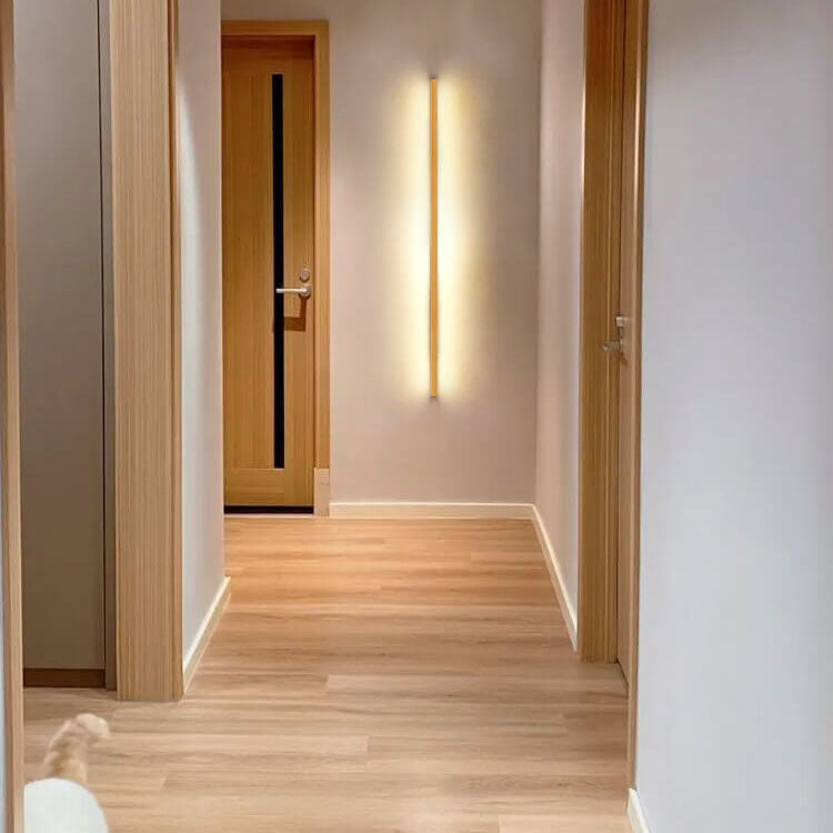 Apliques de pared Lámpara LED minimalista de madera