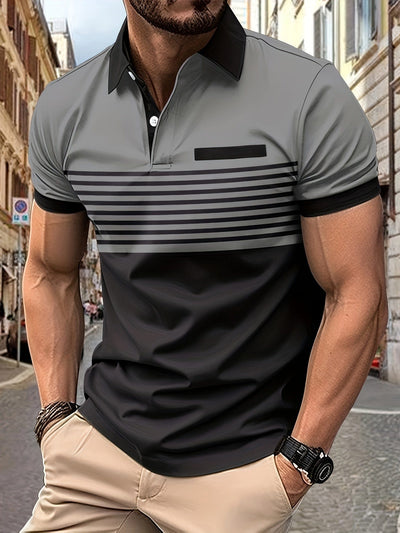 Louis｜Gestreiftes Sommer-Poloshirt für Männer