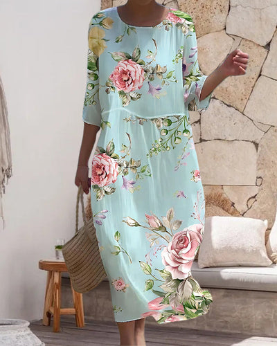 Beata - Elegantes Kleid mit Blumen