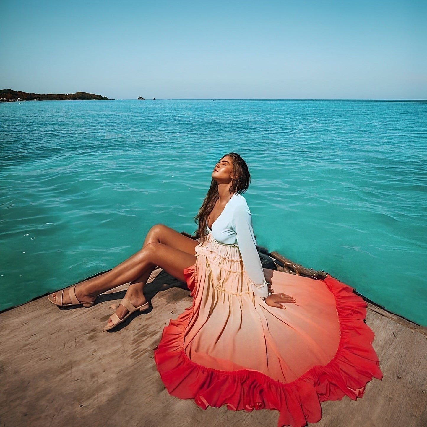 Rainbow Love - Robe maxi rêveuse en lange