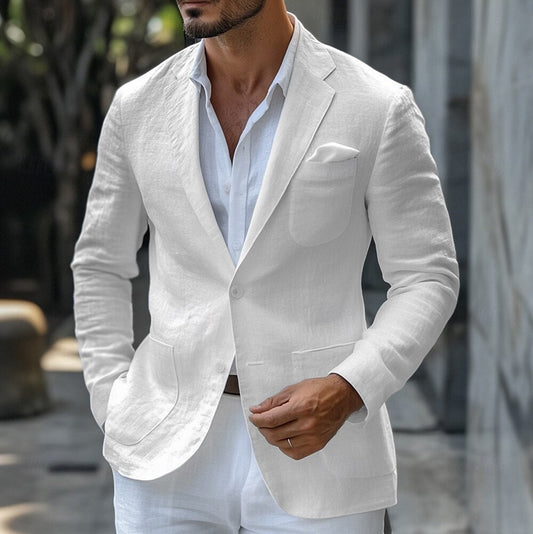 Summer Linen Blazer for Men – Lightweight Tailored Fit